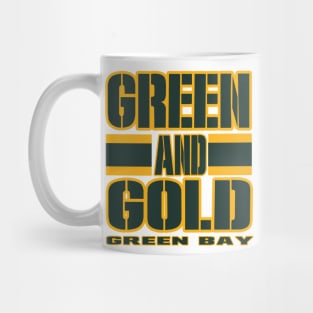 Green Bay LYFE Green and Gold GB True Football Colors! Mug